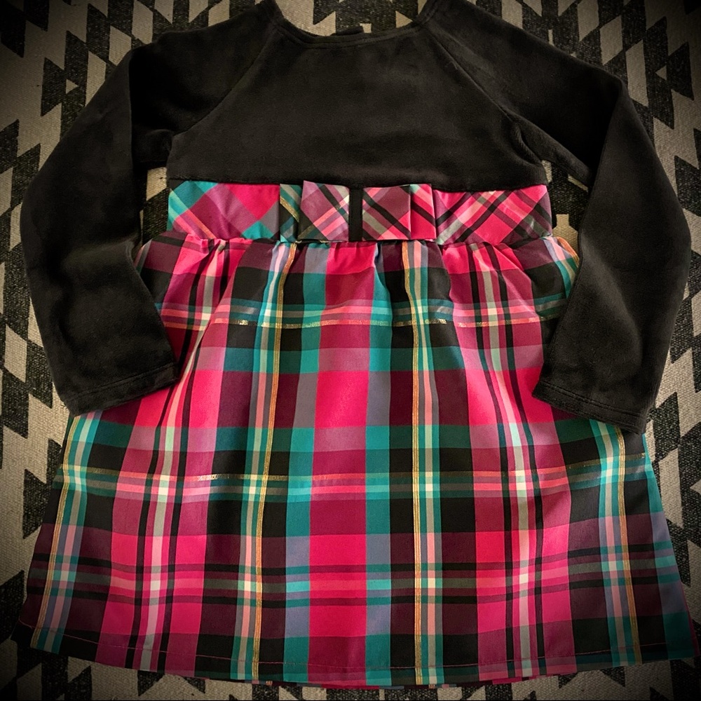 Baby Girl Dress Holiday Christmas Plaid Size 18 months